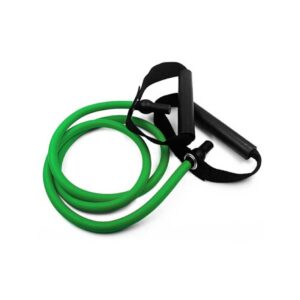 Banda Elastica Tubing Con Asas Color Verde Suave Gimnasio