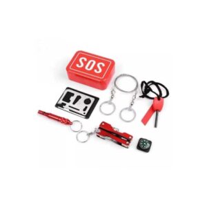 Kit de Supervivencia SOS Multifuncional Camping Militar