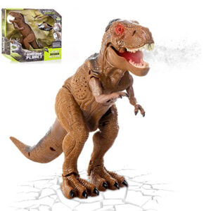 Advanced Play Juguete de dinosaurio Trex realista para caminar, tiranosaurio Rex multifunción RC Trex con sonido, luces y movimiento