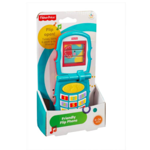 Juguete de bebé Teléfono Sonidos Divertidos Fisher Price Y6979 (Fisher-Price friendly Flip Phone)