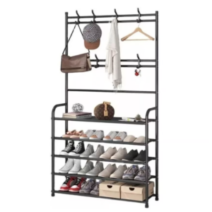 Perchero Multiusos con 8 ganchos de 5 niveles adecuado para sombreros, ropa, zapatos, llaes, paraguas